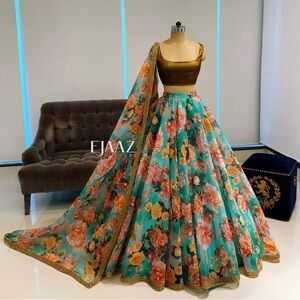 EJAAZ COUTURE | Floral Lehenga